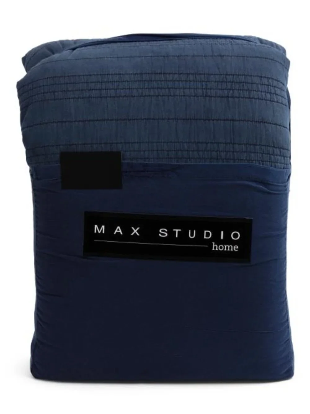 Max Studio Navy Quilted Comforter Set